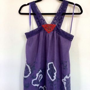 Free People Crochet Sleeveless Tank Tunic Sz 4